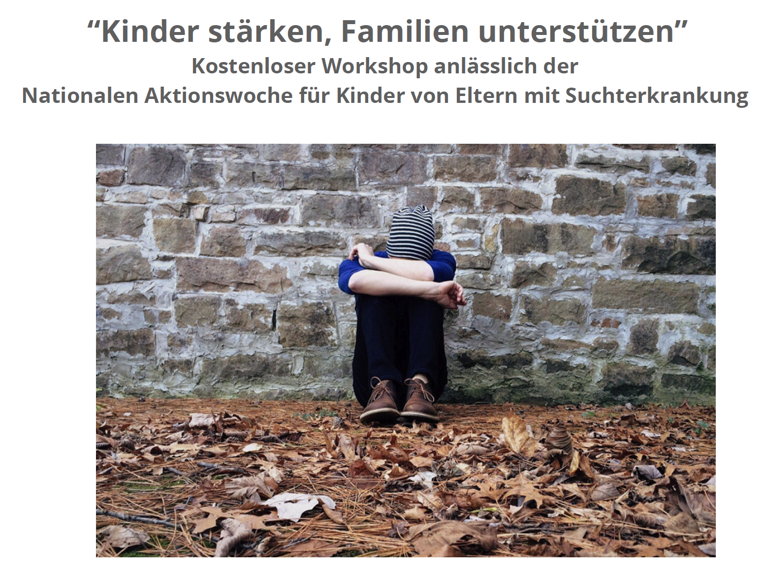 Kinder stärken, Familien unterstützen